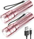 Rechargeable Flashlights High Lumens, G1000 Super Bright Flash Light 2 Pack by RECHOO