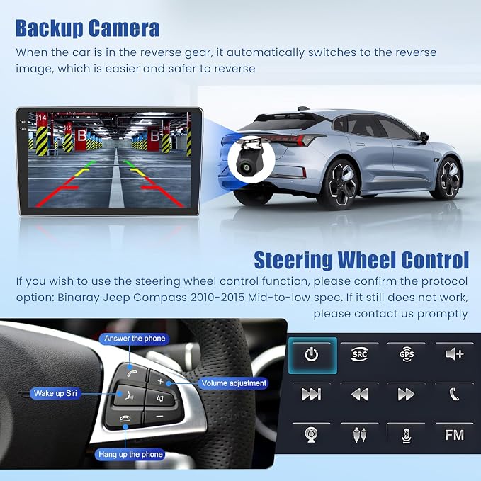 5Ghz WiFi Android 15 Car Radio for Jeep Compass Patriot 2010-2016 Car Stereo - Image 7