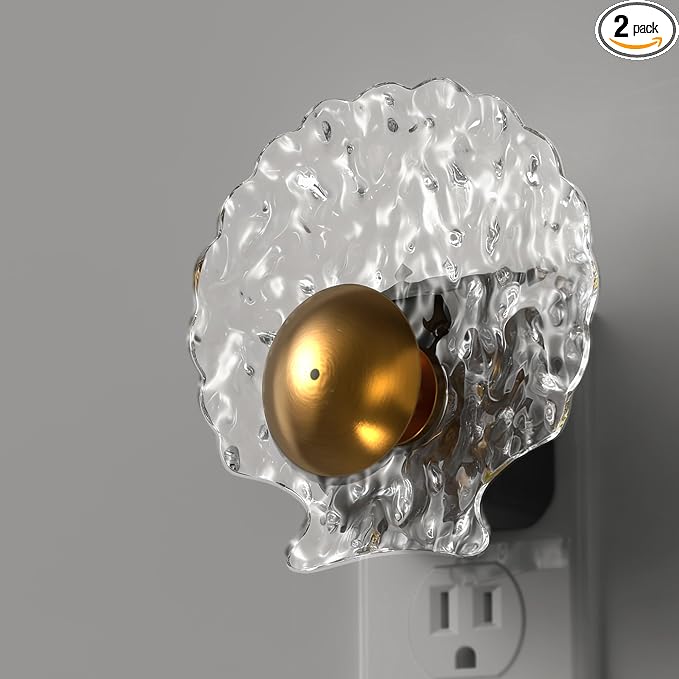 L LOHAS LED Shell Night Light, 2 Pack, Night Lights Plug into Wall, Dimmable by LLOHASLED
