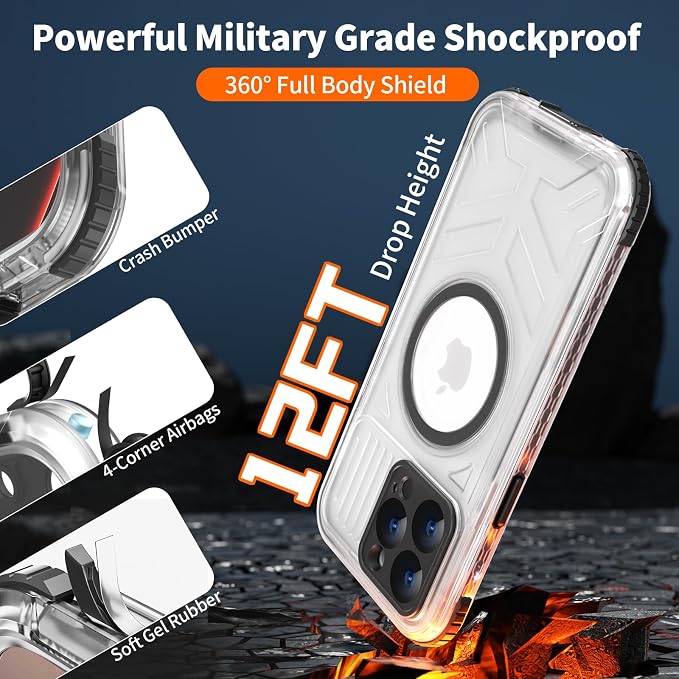 for iPhone 15 Pro Max Waterproof Case Compatible - Image 4
