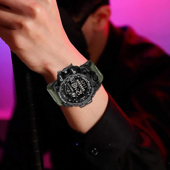 FANMIS Mens Military Multifunction Digital LED Watch Electronic Waterproof - Image 4