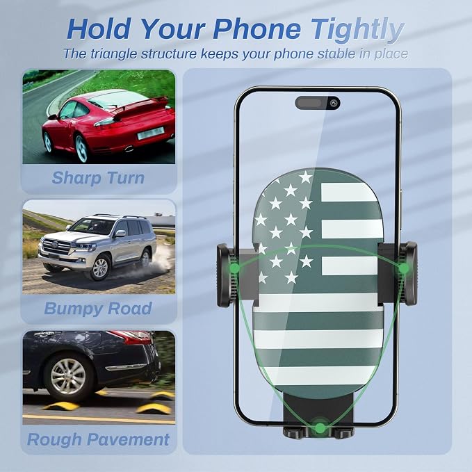 OQTIQ Phone Mount for Car Car Phone Holder for Dashboard, Windshield, Strong - Image 6