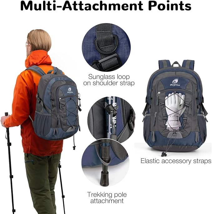 25L Small Hiking Backpack with Chest Strap - Image 6