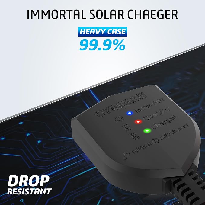 OYMSAE White 5W 12V Solar Car Battery Charger Portable Waterproof Solar Power - Image 8