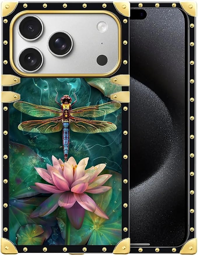 for iPhone 17 Pro Max Case Luxury Golden Decoration by Unknown