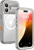 Lanhiem Magnetic for iPhone 16 Case, IP68 Waterproof Dustproof Case, Full Body by LanhiemHome