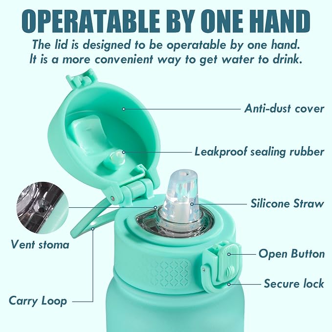 OLDLEY 12oz Kids Water Bottle, Stainless Steel Insulated Water Bottle - Image 2