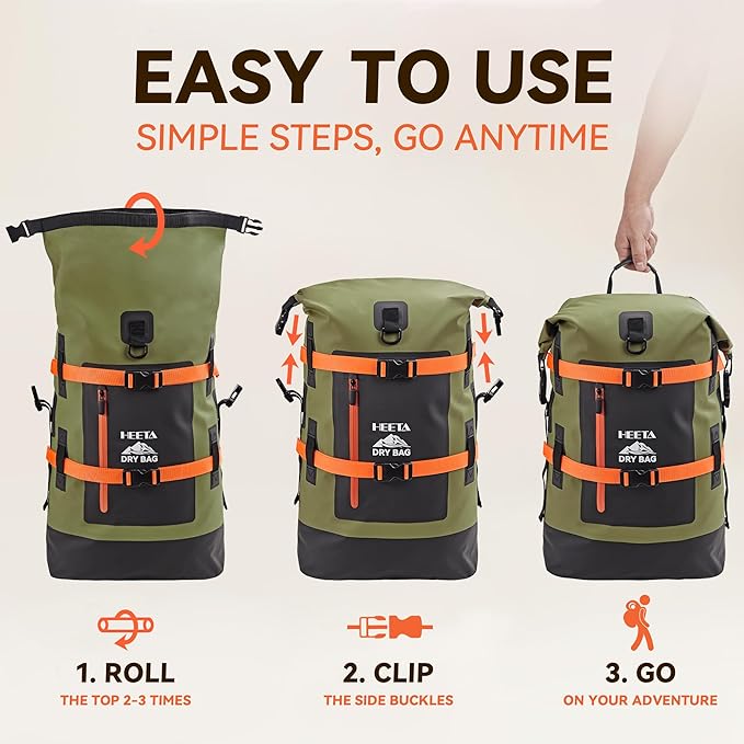 HEETA Dry Bags Waterproof Backpack 40L - Image 3