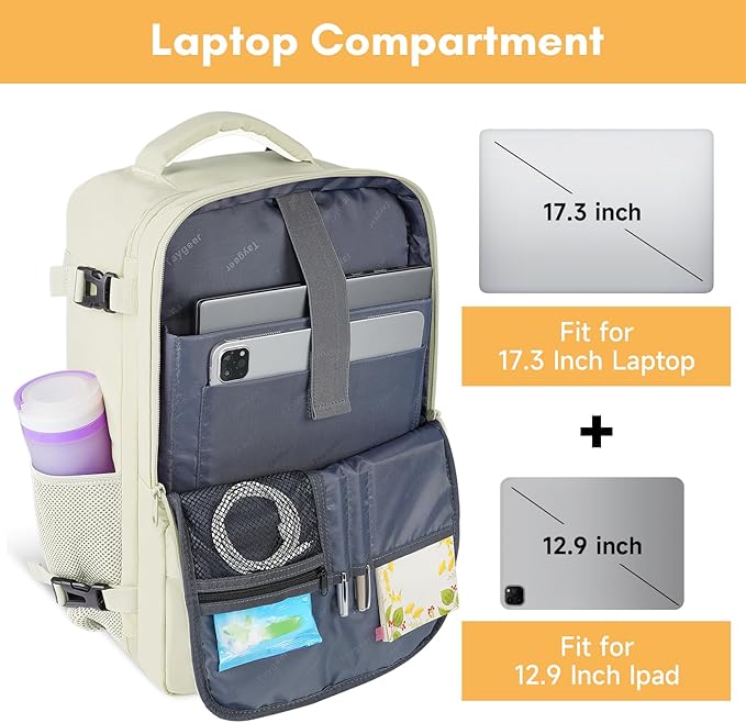 Taygeer Large Travel Backpack, 17 inch Laptop Backpack - Image 6
