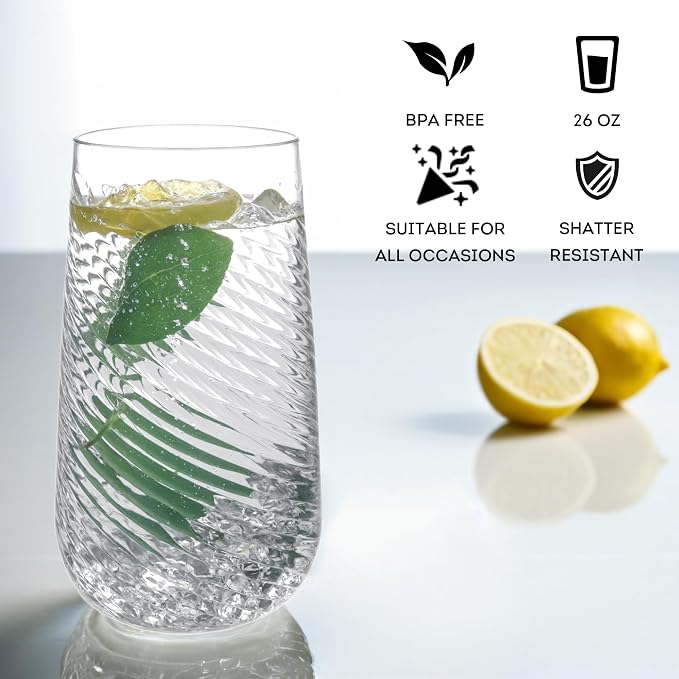 Lily's Home 26oz Plastic Drinking Tumblers - Image 3