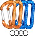 Gabbro Carabiner Clips Heavy Duty 12kN, Wiregate Aluminum Lightweight Caribeener by Gabbro