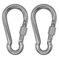 304 Stainless Steel Carabiners -4.7 inch Heavy Duty, Durable & Rust-Free Clips by Outmate