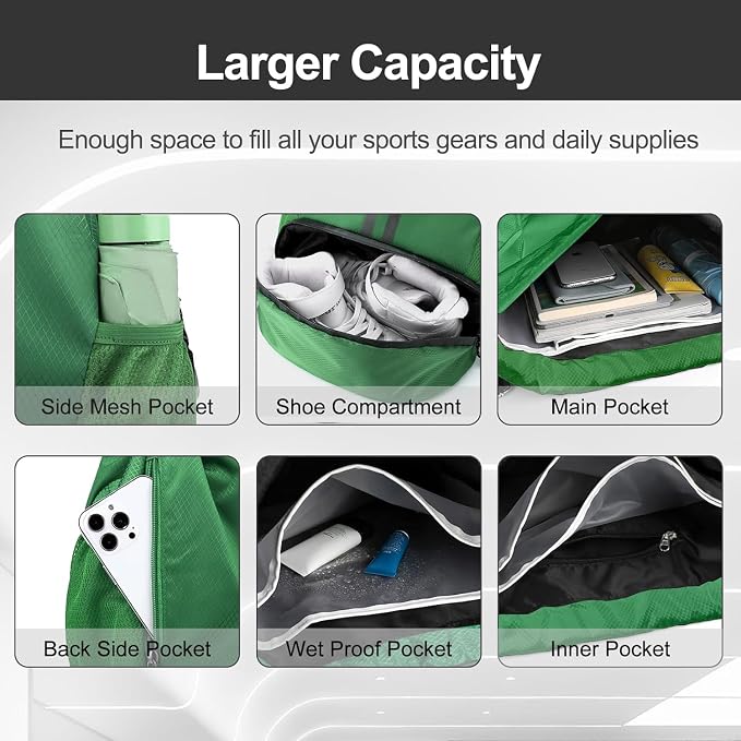 Hoedia Sports Drawstring Backpack - Image 3