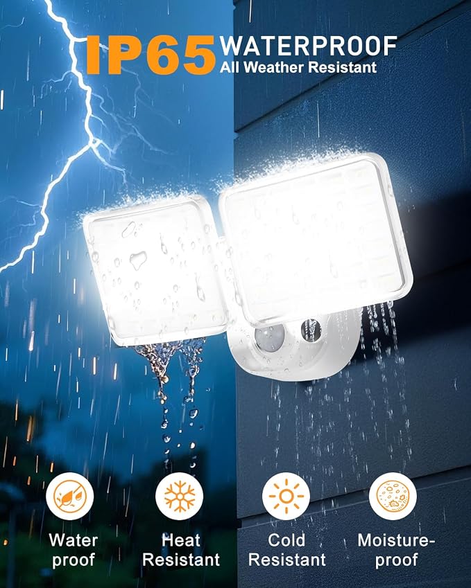 Rechargeable Battery Powered Motion Sensor Light, 2500LM & 4000LM Dual Modes - Image 5