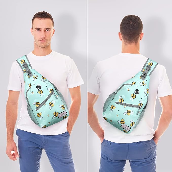 ZOMAKE Sling Bag, Small Crossbody Sling Backpack, Water Resistant Shoulder - Image 8