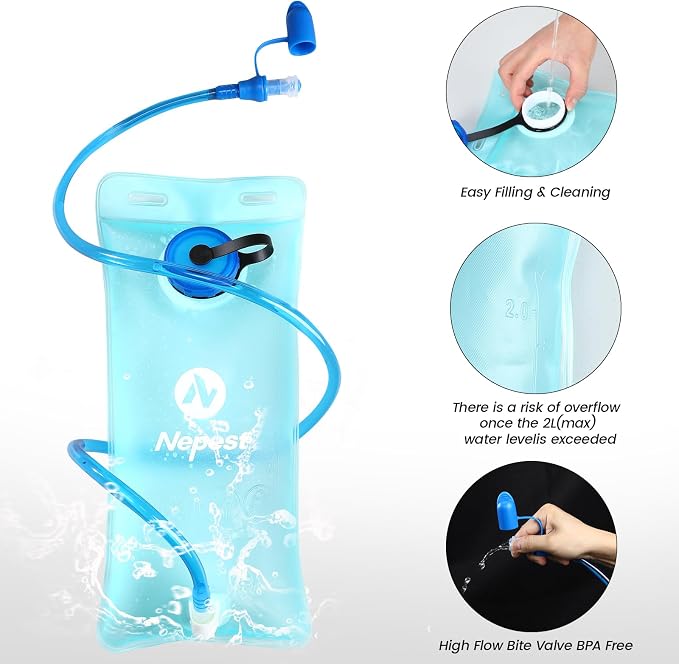 Nepest Hydration Pack Backpack for Women & Men, Lightweight Water Backpack - Image 6