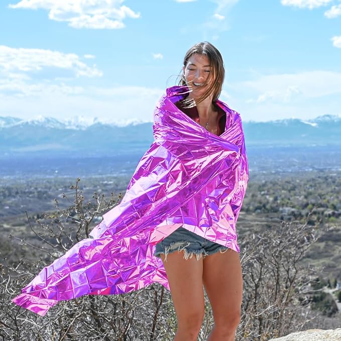 Everlit Survival Emergency Mylar Thermal Blankets -Space Blanket Survival kit - Image 5