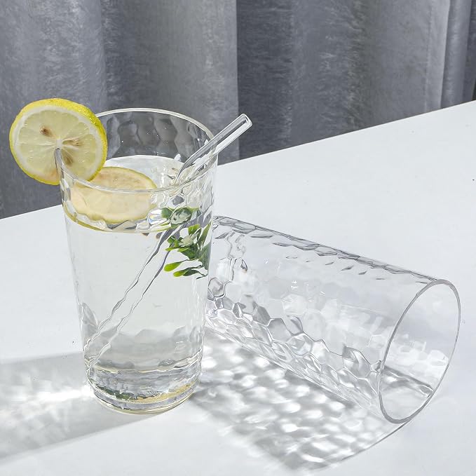 BPA-Free Plastic Tumblers 8 Pack | Reusable Dishwasher Safe | Stackable - Image 4