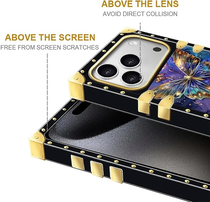 for iPhone 17 Pro Case Luxury Golden Decoration - Image 7