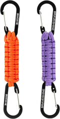 BRAVESHINE Paracord Keychain Carabiner Clip, D Ring Lanyard Hanger Stroller Hook by BRAVESHINE