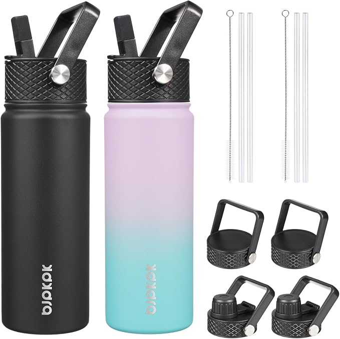 BJPKPK 2 Pack Insulated Water Bottles by BJPKPK