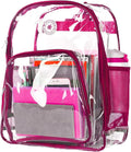 K-Cliffs Large Transparent Backpack Clear Heavy Duty School Bag Durable Student by K-Cliffs