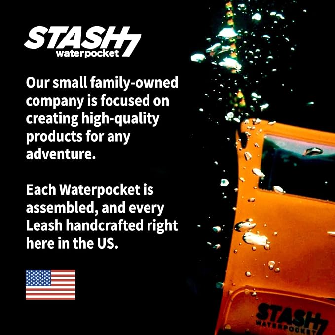 Stash7 Waterproof Phone Pouch w/Long Lanyard | IPX8 Adventure Grade Cellphone - Image 9