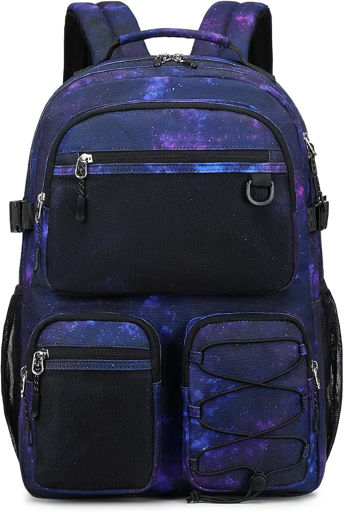 Lohol Multi-Pocket Backpack for Travel College, Heavy Duty Big Bookbag by Lohol