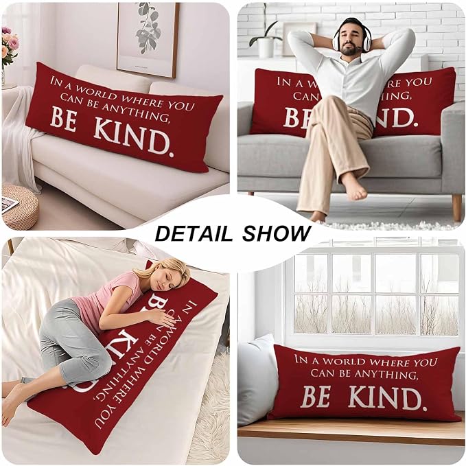 Inspirational Quotes Body Pillows Covers - Image 5