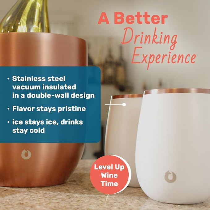SNOWFOX Premium Vacuum Insulated Stainless Steel Grand Pinot Wine Glass - Image 4