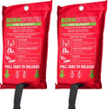 2-Pack Emergency Fire Blanket by BurnBusterFireSafetyGear
