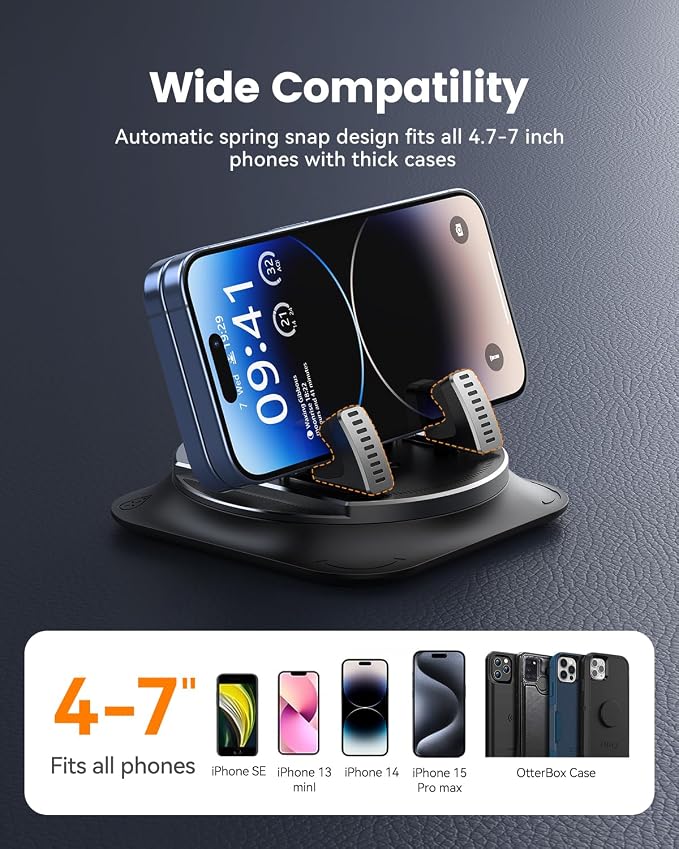 360 Degree Rotation Dashboard Phone Holder - Image 6