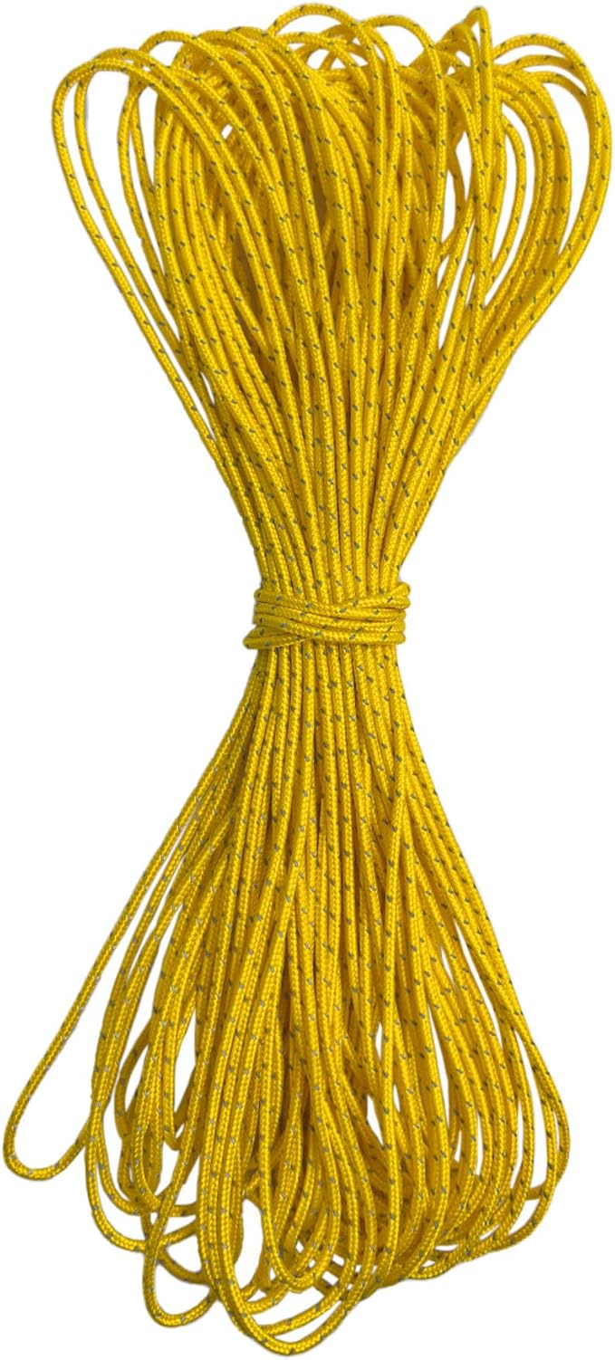 Dyneema Reflective Rope -2mm 400kg Fracture Strain by Unknown