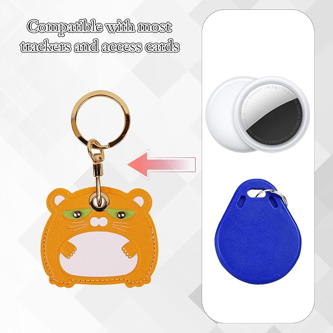 Leather Keychain Case Holder Compatible - Image 4