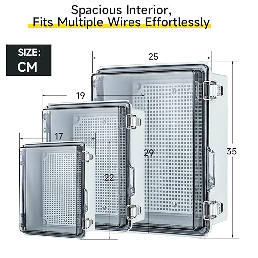 Waterproof Outdoor Project ABS Plastic Junction Box，IP67 Waterproof Clear - Image 6