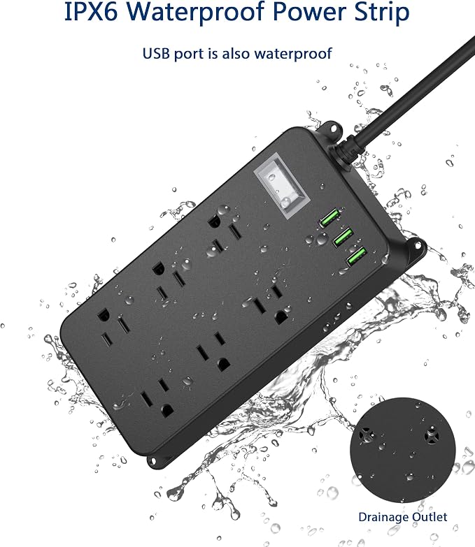 Outdoor Power Strip Weatherproof - Image 2