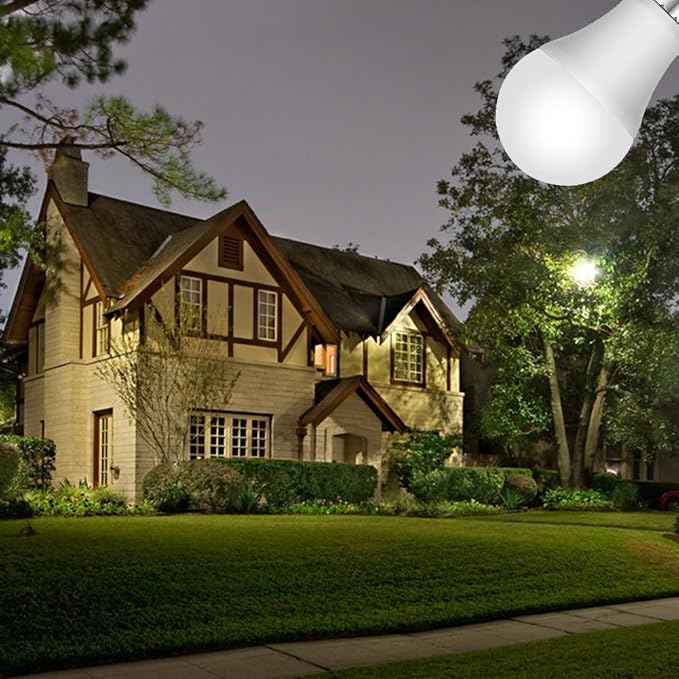 Aukora Dusk to Dawn Light Bulb, 12W Smart Sensor Light Bulbs Super Bright E26 - Image 4