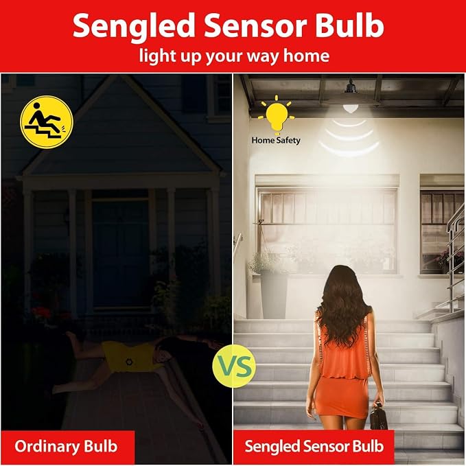 Sengled Motion Sensor Light Bulbs, A19 LED Dusk to Dawn Bulbs 5000K Daylight - Image 9