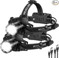 Kmivo 2-Pack Rechargeable LED Headlamps by Kmivo