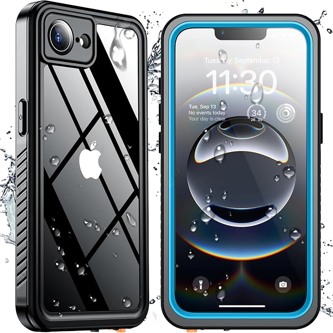 SPIDERCASE for iPhone 16e Case/iPhone 17e Case Waterproof, Built-in Screen & by SPIDERCASE