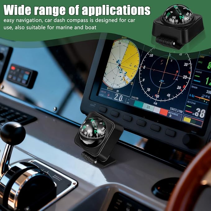 Cabilock Car Compass Dashboard Ball Portable Auto Direction Finder - Image 3