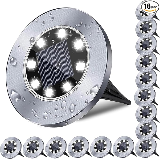 Rayolon Solar Ground Light, Waterproof Solar Garden Lights, Upgraded Outdoor by Rayolon