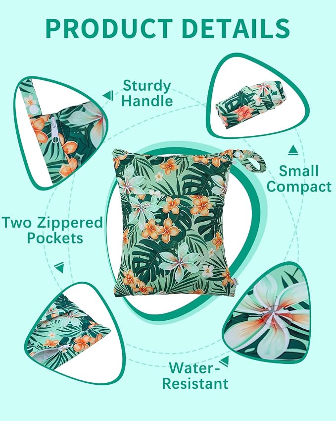 babygoal Wet Bags 3 Pack, Waterproof Travel Dry Bags - Image 3