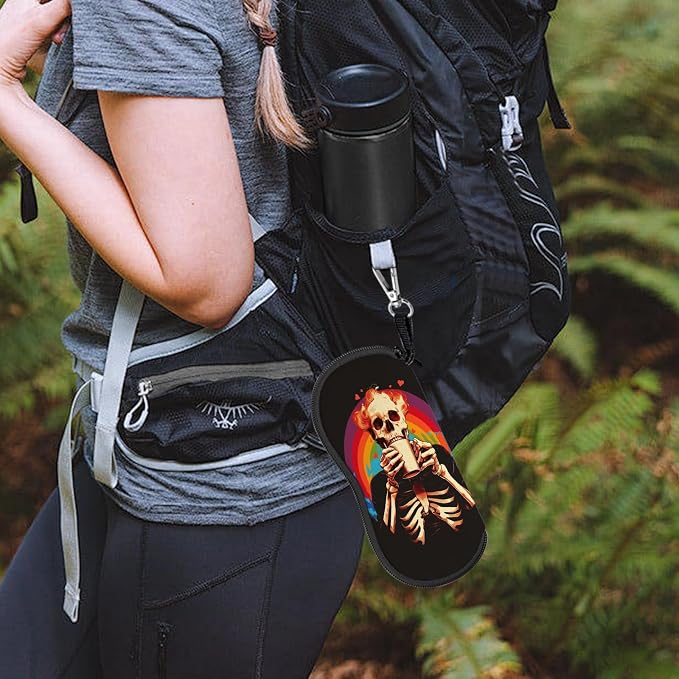 Glasses Case Sunglasses Eyeglass Soft Case Zipper Light Neoprene Pouch - Image 6