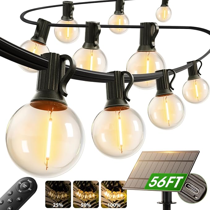 addlon 50FT Solar String Lights Outdoor Waterproof by addlon