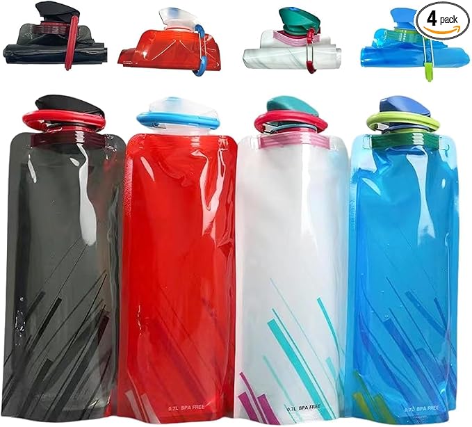 4 Pack Collapsible Water Bottles by LuLuya