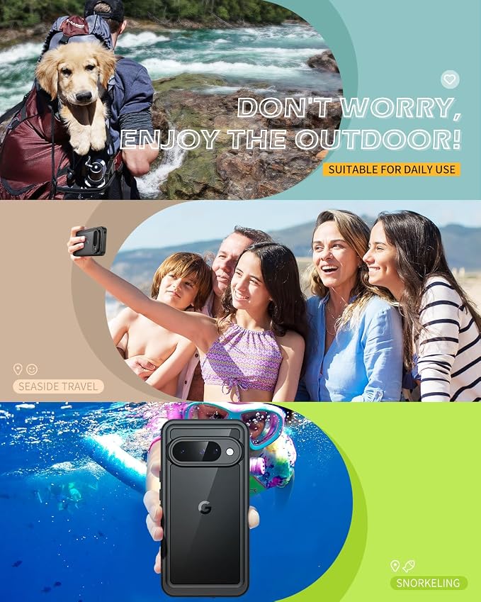 Lanhiem for Pixel 10 Case, IP68 Waterproof Dustproof Shockproof Case - Image 7