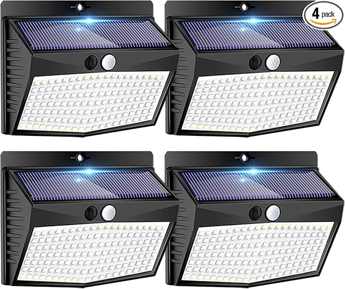 Solar Outdoor Lights, Solar Motion Sensor Security Lights by Peasur