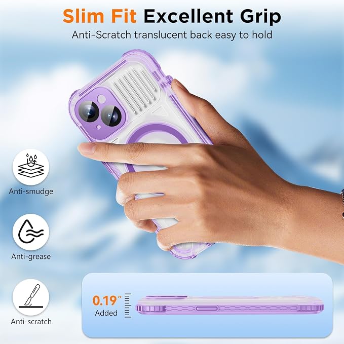 WIFORT for iPhone 15 Waterproof Case, 360 Full Body Sealed Protection Cover - Image 5