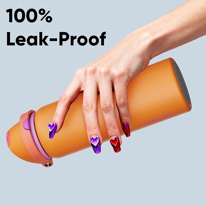 Insulated Water Bottle with Straw - Image 6